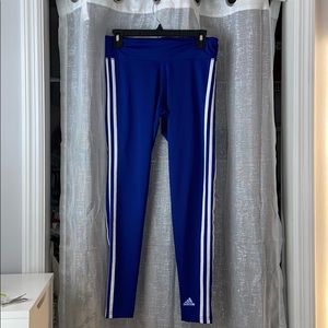 Royal blue adidas leggings